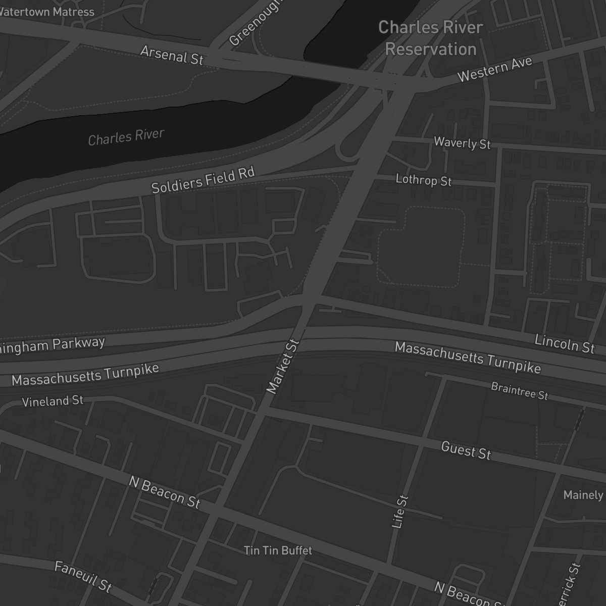 Map to Beth Din of Boston